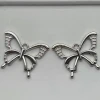 Factory direct sales of alloy hollowed-out butterfly pendants, bracelets, pin chains and decorative accessories wholesale Specification image